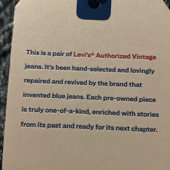 NWT-Levi’s Authorized Vintage-faded Black-button fly cutoff-denim shorts-Size 34 - Picture 5 of 16